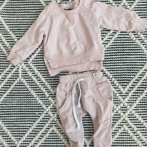 LITTLE BIPSY baby girls sweatshirt and joggers set